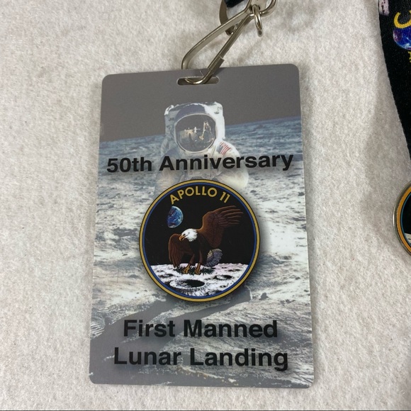 NASA Mission Control Apollo 11 Pins 50th Anniversary with 3 pins from 1969-20… - Picture 2 of 10
